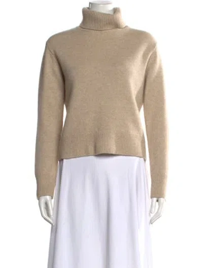 Pre-owned Frame Cashmere Turtleneck Sweater In Neutral