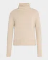 Frame Roll-neck Cashmere Sweater In Oatmeal Heather