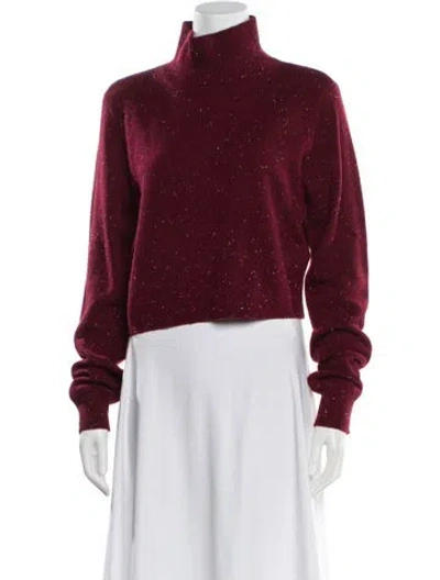 Pre-owned Frame Cashmere Turtleneck Sweater W/ Tags In Burgundy