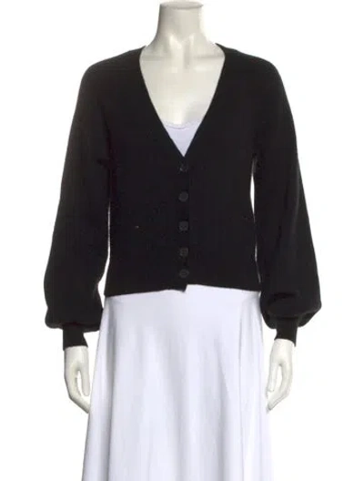 Pre-owned Frame Cashmere V-neck Sweater In Black