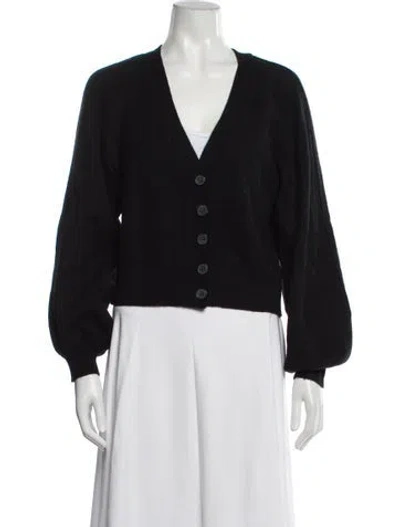 Pre-owned Frame Cashmere V-neck Sweater In Black