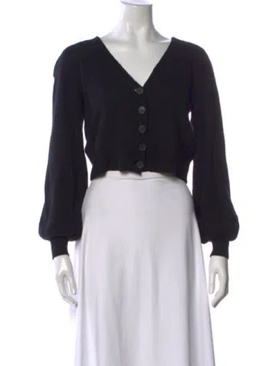 Pre-owned Frame Cashmere V-neck Sweater In Black
