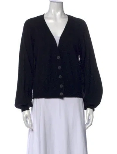 Pre-owned Frame Cashmere V-neck Sweater In Black