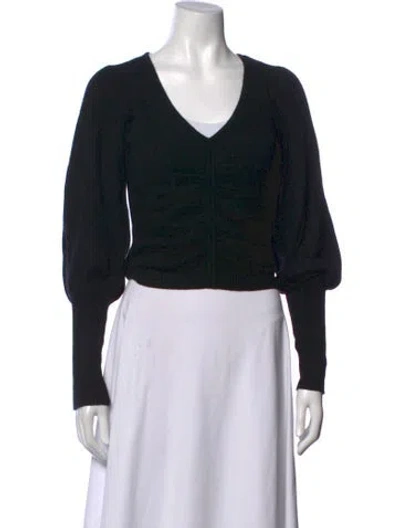 Pre-owned Frame Cashmere V-neck Sweater In Black
