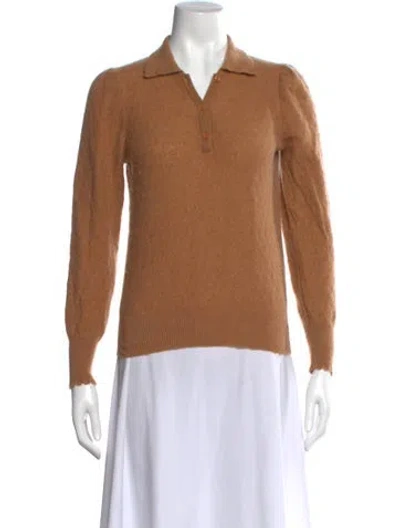 Pre-owned Frame Cashmere V-neck Sweater In Brown