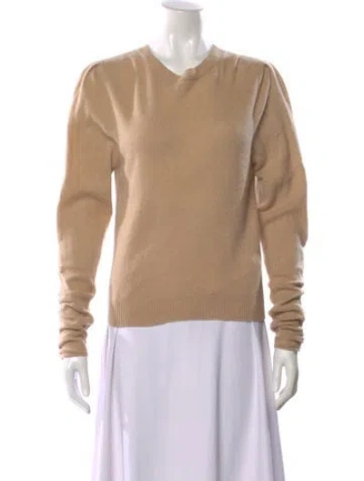 Pre-owned Frame Cashmere V-neck Sweater In Brown