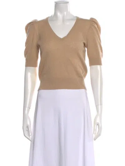 Pre-owned Frame Cashmere V-neck Sweater In Neutral