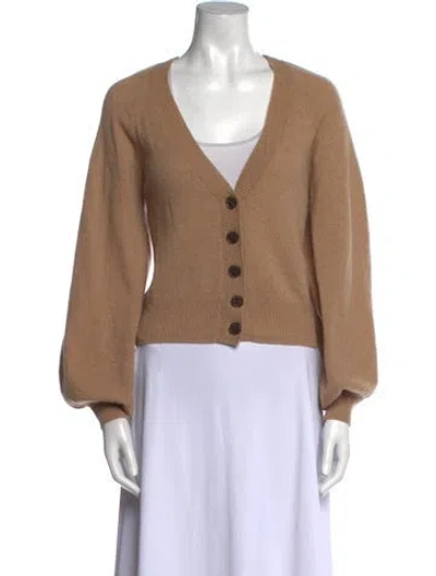 Pre-owned Frame Cashmere V-neck Sweater In Neutral