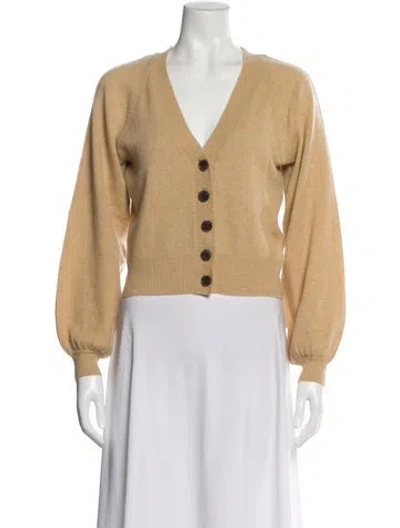 Pre-owned Frame Cashmere V-neck Sweater In Neutral
