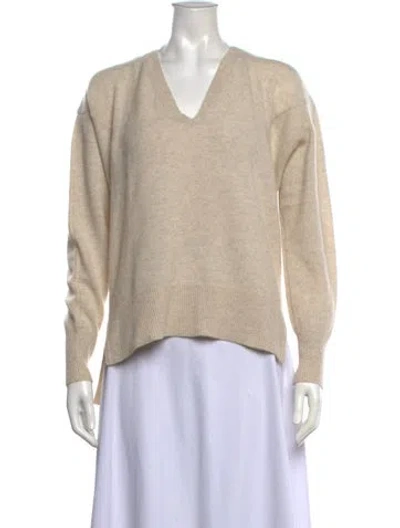 Pre-owned Frame Cashmere V-neck Sweater In Neutral