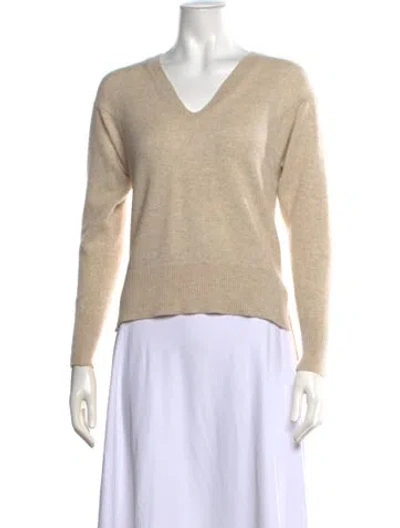 Pre-owned Frame Cashmere V-neck Sweater In Neutral