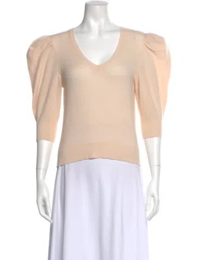 Pre-owned Frame Cashmere V-neck Sweater In Pink