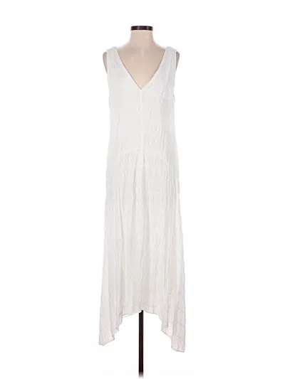 Pre-owned Frame Casual Dress In White