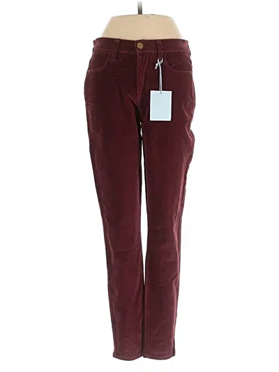 Pre-owned Frame Casual Pants In Burgundy