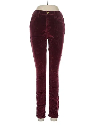 Pre-owned Frame Casual Pants In Burgundy
