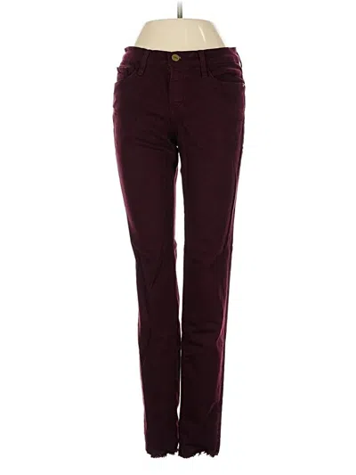 Pre-owned Frame Casual Pants In Burgundy