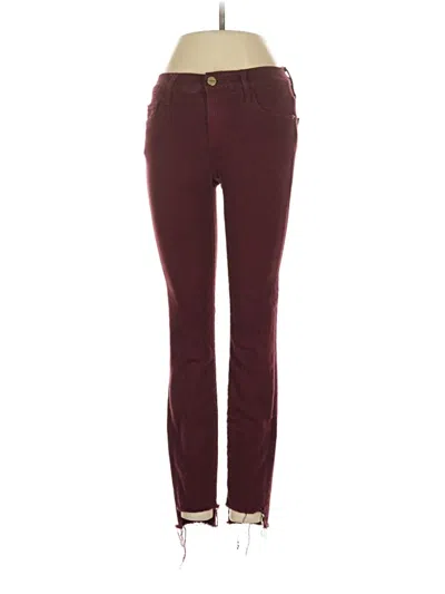 Pre-owned Frame Casual Pants In Burgundy