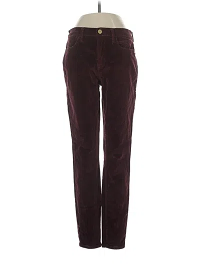 Pre-owned Frame Casual Pants In Burgundy