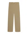 Frame Casual Pants With Belt Loops In Brown