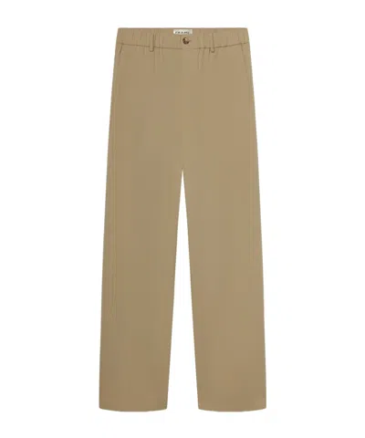 Frame Casual Pants With Belt Loops In Brown