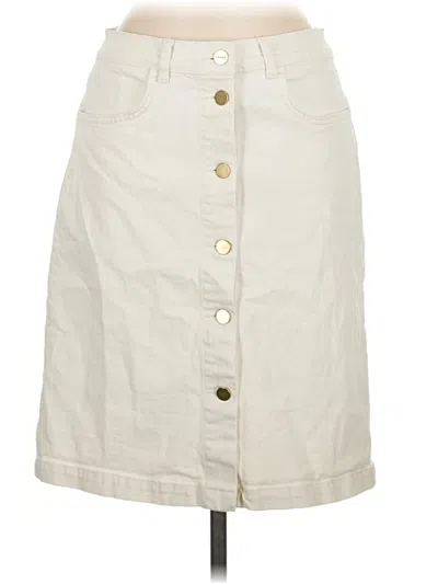 Pre-owned Frame Casual Skirt In Ivory