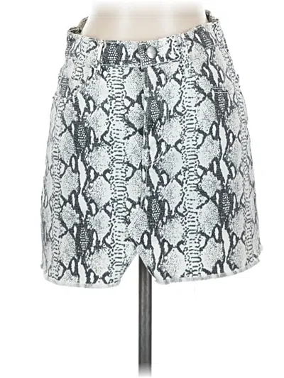 Pre-owned Frame Casual Skirt In Silver
