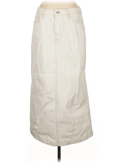 Pre-owned Frame Casual Skirt In White