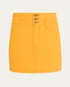 Frame The Corset Mini Skirt In Marigold