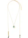 Frame Chain Charm Of Light Glasses Chain In Gold