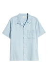 Frame Short Sleeve Camp Shirt In Harbor City