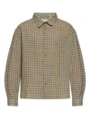 Frame Checked Buttoned-up Shirt In Green