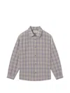 Frame Check-pattern Long-sleeve Shirt In Neutral