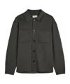Frame Double Face Wool Trucker Grey In Multi