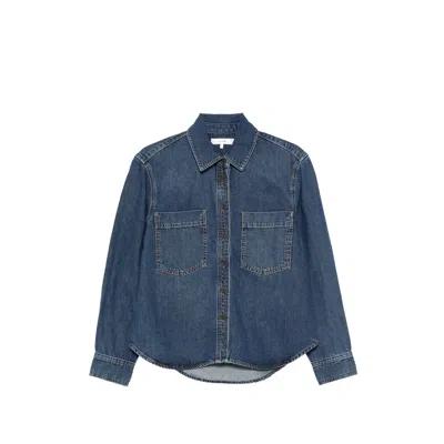 Frame Chest-pocket Shirt In Blue