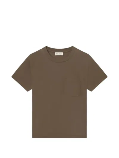 Frame Chest-pocket T-shirt In Brown