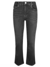 Frame Le Crop Mini Boot Raw Fray Jeans In Grey