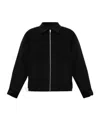 Frame Classic Collar Zip-front Casual Jacket In Multi