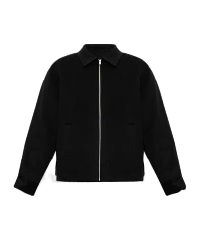FRAME CLASSIC COLLAR ZIP-FRONT CASUAL JACKET