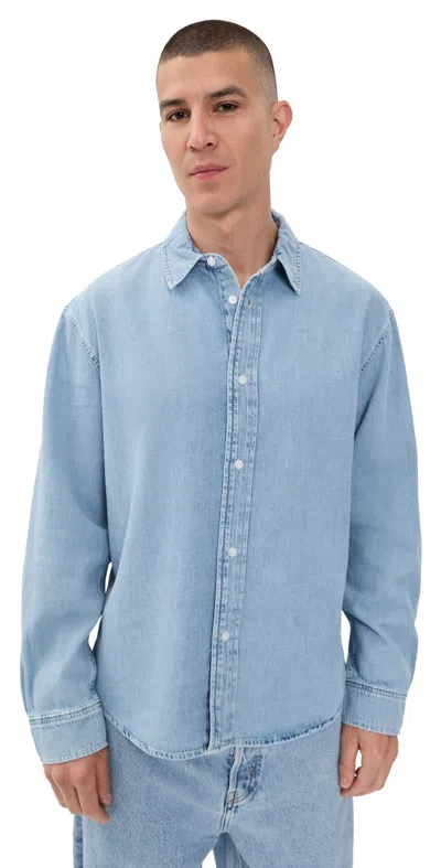 Frame Classic Denim Shirt Sunday In Blue