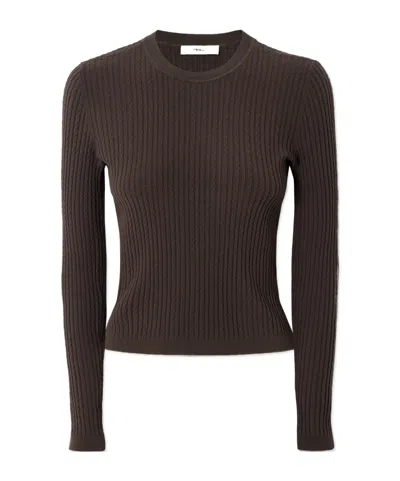 Frame Classic Versatile Sweater In Brown