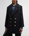 FRAME CLASSIC WOOL-BLEND PEACOAT