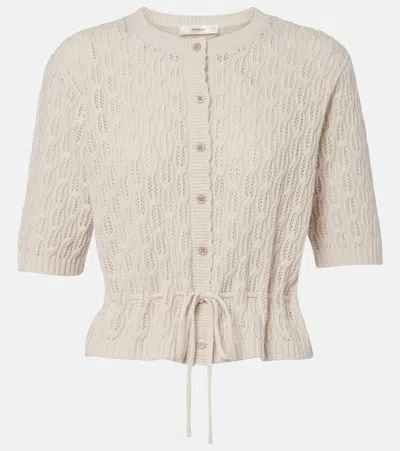 FRAME CLOVER WOOL AND CASHMERE CARDIGAN