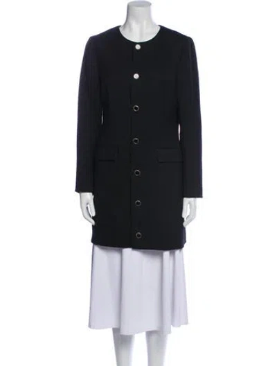 Pre-owned Frame Coat In Blue