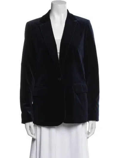 Pre-owned Frame Coat In Blue