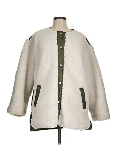 Pre-owned Frame Coat In Ivory