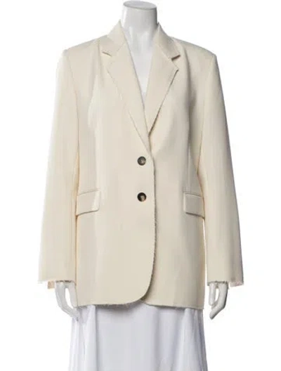 Pre-owned Frame Coat In Neutral
