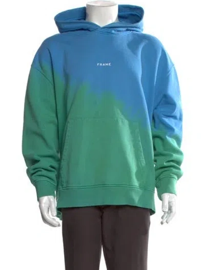 Pre-owned Frame Colorblock Pattern Crew Neck Hoodie In Multi
