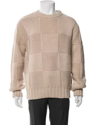 Pre-owned Frame Colorblock Pattern Crew Neck Pullover In Neutral