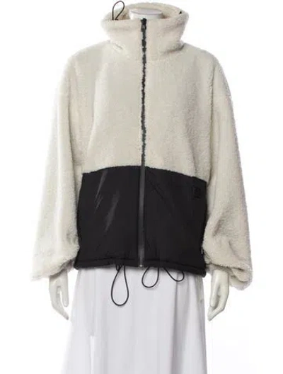 Pre-owned Frame Colorblock Pattern Jacket In White