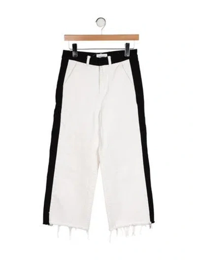 Pre-owned Frame Colorblock Pattern Wide Leg Pants In Multi